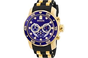 Invicta Men's 6983 Pro Diver Collection Chronograph Blue Dial Black Polyurethane Watch