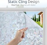 rabbitgoo Rainbow Window Film Privacy Film for Glass Windows 75x200cm view 6