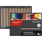 Caran d'Ache 6901 Colouring Pencils Luminance Portrait Assortment 20 Colours, Multi-Colour, 26 x 19 x 2 cm.