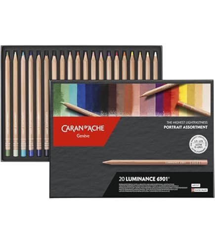 Amazon.com : Caran D'ache Luminance Colored Pencil Set of 40