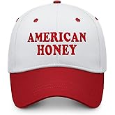 American Vintage Honey Hat, Adjustable 2 Tone Cap for Men Women, Embroidered Trucker Hat