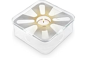 Teabloom Radiance Square Tea Warmer with Tealight Candle – Elegant Base for All Teapot Shapes