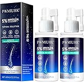 5% Minoxidil Hair Growth Spray - Minoxidil Spray Hair Regrowth Treatment Serum Stop Hair Thinning and Hair Loss For Stronger Thicker Longer Hair-2 fl.oz /60ml (2PCS)