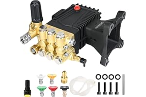 MUTURQ 1" Shaft Horizontal Triplex Pressure Washer Pump, Replacement Pump Compatible with Simpson 90034 90039 41113 41028 41030 41115 General pump TS2021 EZ4040G RSV4G40-PKG, Max 4000 PSI & 4.6 GPM