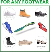 iFitna Plantar Fasciitis Arch Support Orthotics Insole Green UK-9 11.02in view 6