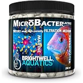 Brightwell Aquatics "MicroBacter Lattice-Nitratz", Nitrate-Reducing Natural Filtration Media for all Aquariums, 250 ml