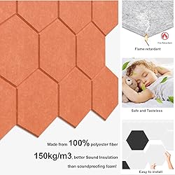 JBER Hexagon Acoustic Panels Beveled Edge Sound