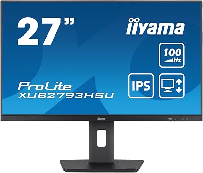 iiyama ProLite -B6 27 Inch Full HD Monitor IPS LED USB Hub