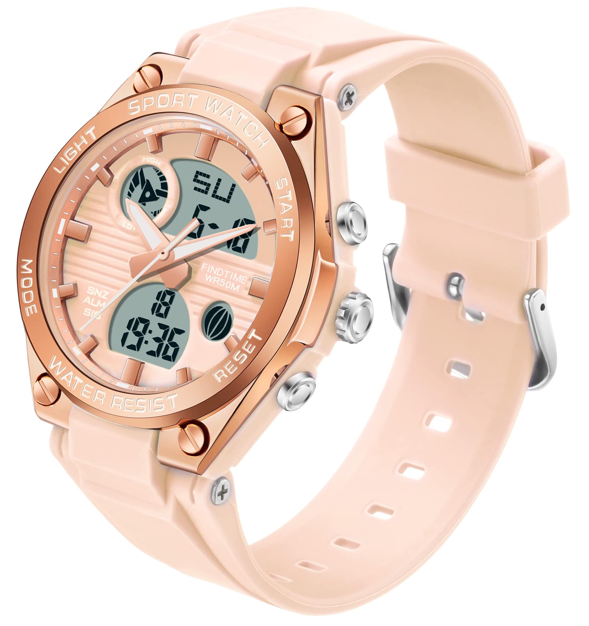 findtime Womens Digital Sports Watch Ladies Waterproof Watches Running Watch Military Wrist Watches for Women Tactical Countdown Alarm Stopwatch — image 1