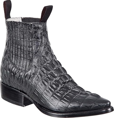 white alligator boots