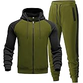 Riskrole Men's Tracksuit 2 Pieces Set Zip Up Hoodie Sweatsuits Athletic Jogging Suit Set Casual Outfit with Pockets