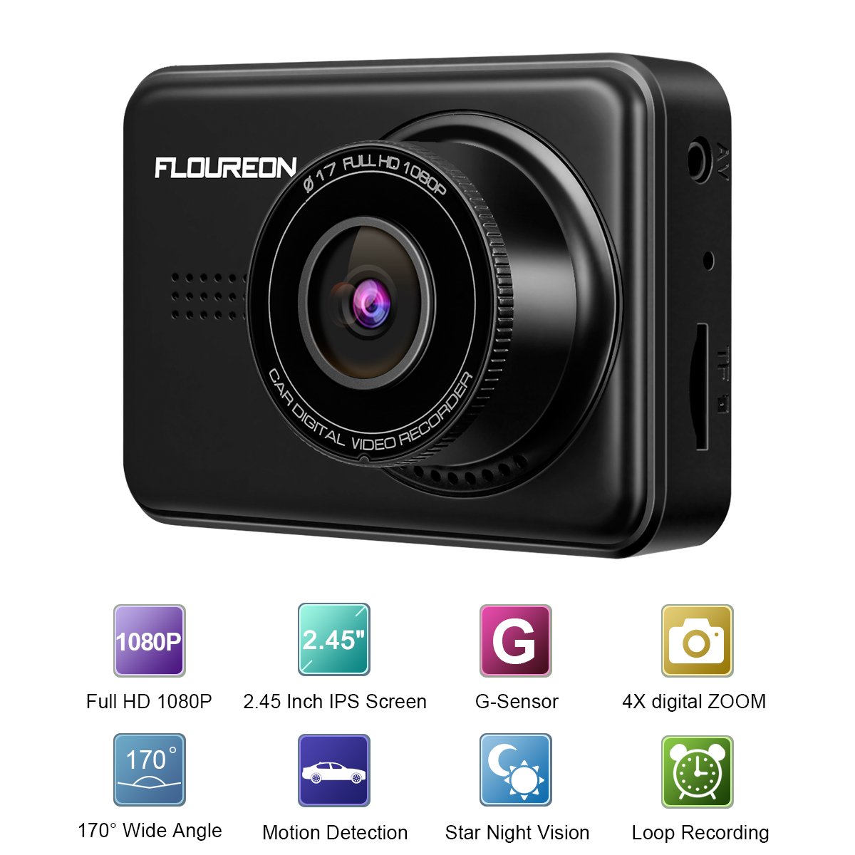 FLOUREON Dash Camera 2.45\