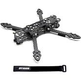 FPVDrone 225mm FPV Racing Drone Frame Carbon Fiber 5 inch Quadcopter Freestyle Frame Kit with Lipo Battery Strap