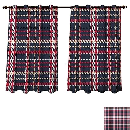 Amazon Com Rupperttextile Plaid Blackout Curtains Panels For