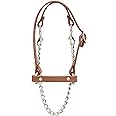 Weaver Leather Livestock Brahma Webb Total Control Goat Halter, Brown