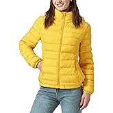 YZG Down Jacket for Women Lightweight Long Sleeve Quilted Puffer Coat with Detachable Hooded