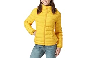 YZG Down Jacket for Women Lightweight Long Sleeve Quilted Puffer Coat with Detachable Hooded