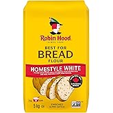 Robin Hood Flour, Best For Bread Homestyle White Flour, Made with 100% Canadian Wheat, 5 kg
