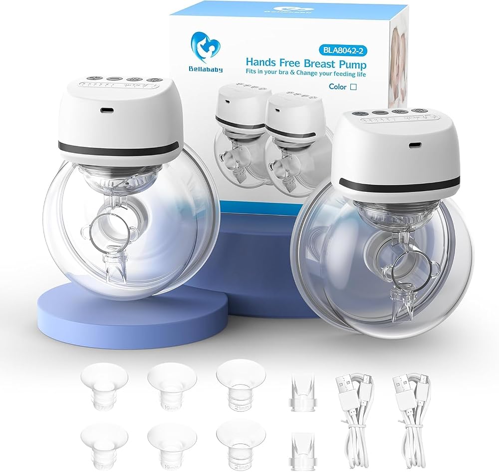 Bellababy Hands Free Wearable Breast Pump 24mm Two Pack Rechargeable