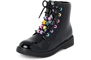 The Children's Place girls Girls Lace Up Combat Boots