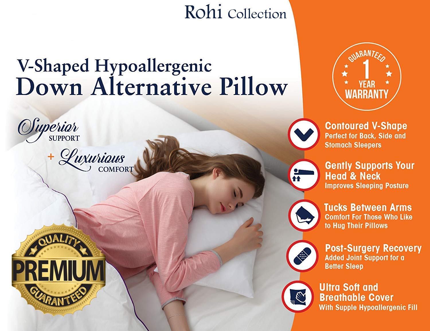 posture support v pillow