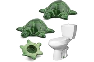 HOMFANSEEC 2pcs Toilet Bolt Caps Decorative Toilet Bolt Covers, Resin Cute Sea Turtle Toilet Bolt Caps Frog Covers Polar Bear Bolts Covers for The Toilet Easy Installation Toilet Replacement(Turtle)