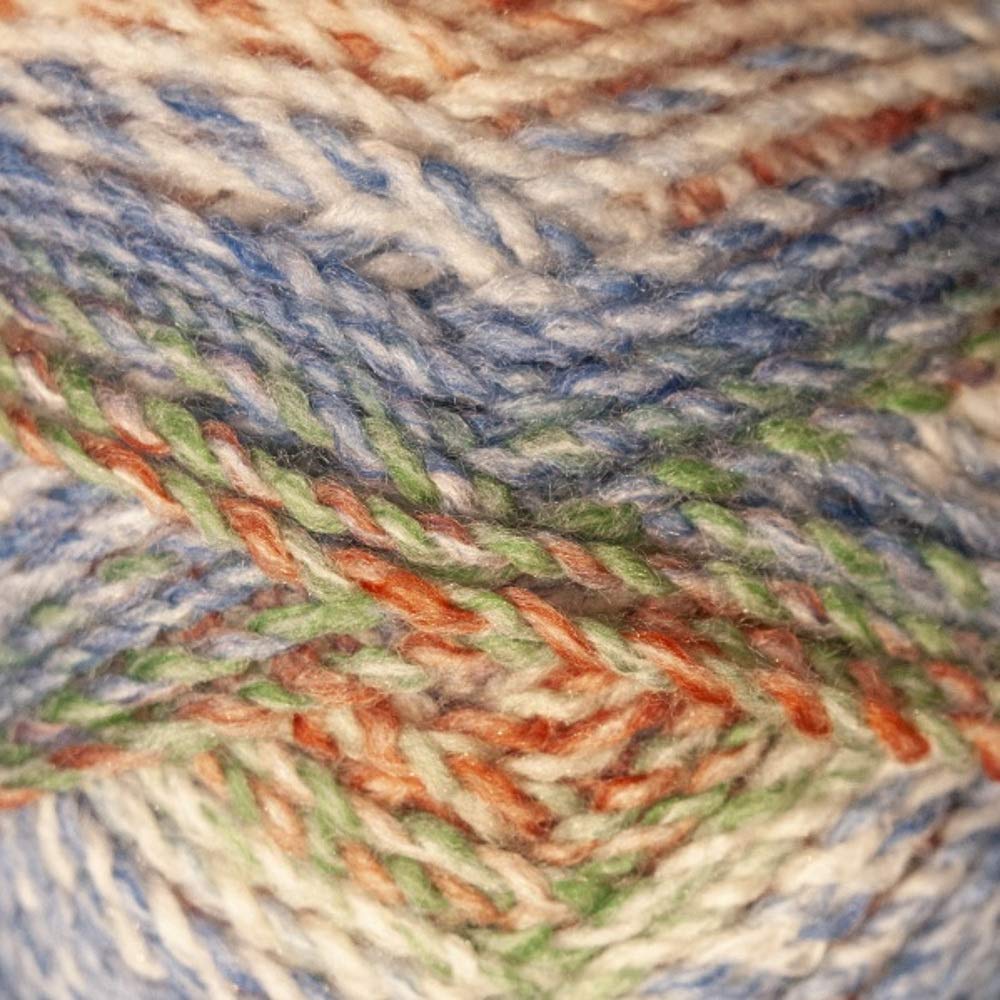 James Brett Marble Chunky Knitting Yarn 100% Soft Acrylic Wool 200g (Blue Green Red White MC92) — image 1