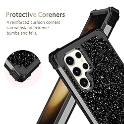 LONTECT for Galaxy S23 Ultra Case with 2 Camera