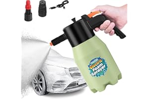 itutn Electric Foam Sprayer Car Wash, Car Soap Foam Sprayer, Battery Powered Foaming Pump Sprayer for Cleaning Car Detailing Portable Cordless Handheld Foam Cannon Gun