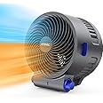 shinic 2-in-1 Space Heater and Fan Combo, 1500W Turbo Heater Fan With Adjustable Thermostat, Tip-Over & Overheat Protection, Fan Heater Combo for Indoor Use Office, Bedroom, Living Room, ETL Listed