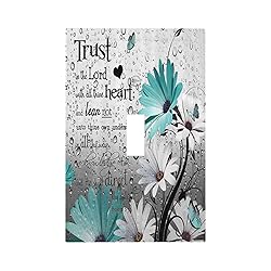 Farm Teal Daisy Floral Bible Verse Inspirational