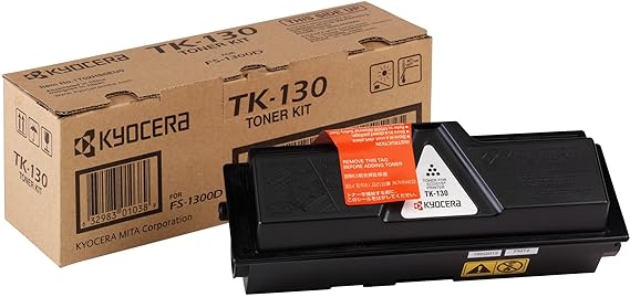Kyocera TK-130 Original Toner-Kartusche Schwarz 1T02HS0EU0. Kompatibel für FS-1028MFP, FS-1128MFP, FS-1300D, FS-1350DN. 7.200