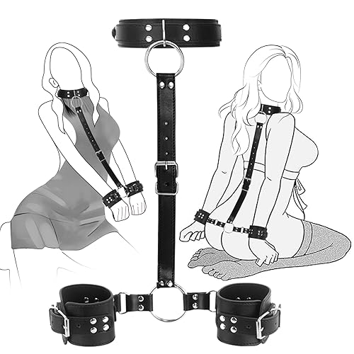 SEXY SLAVE Neck to Wrist Restraints kit, Adult Sex Toys Frisky Beginner  Behind Back Handcuffs Collar, Adjustable Bondage Set, Couple SM Sex Game  Tool(Black-1) in Saudi Arabia | Whizz Restraints