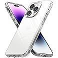 Ringke Fusion Compatible with iPhone 14 Pro Max Case, [Built-in Lanyard Holes] Transparent Shockproof Bumper Raised Bezel Sturdy Cover Designed for iPhone 14 Pro Max Phone Case - Clear