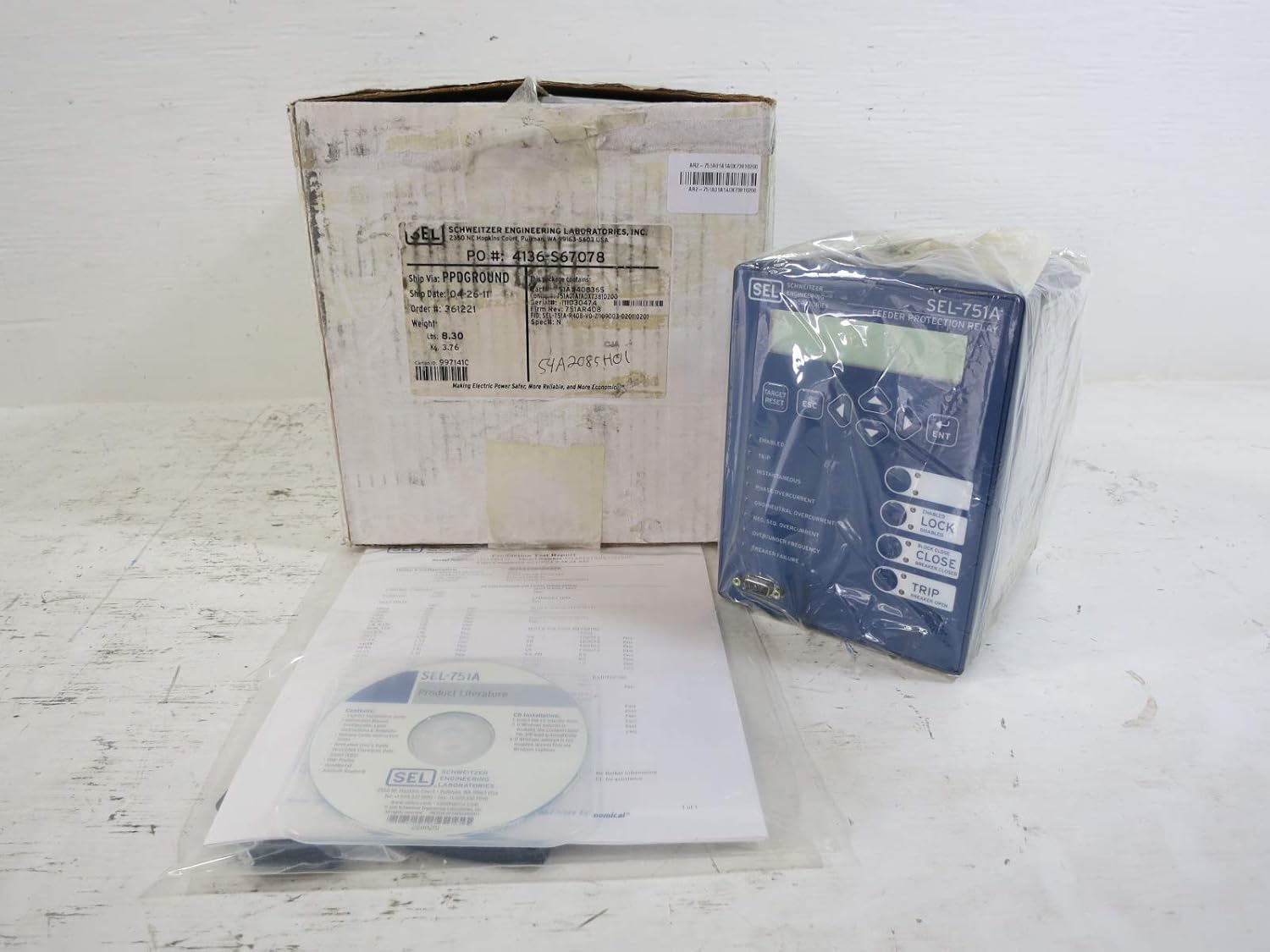New Schweitzer Engineering Sel 751a Feeder Protection Relay