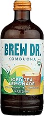Brew Dr Organic Iced Tea Lemonade Kombucha, 14 Fz