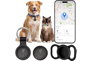 GPS Tracker for Dogs, Smart Collar with Real-Time Location - Pet Location Tracker with Holder, No Monthly Fee/No SIM Card, Works with iOS Find My, Ultra-Slim, IP68 Waterproof, Reliable Performance - 1