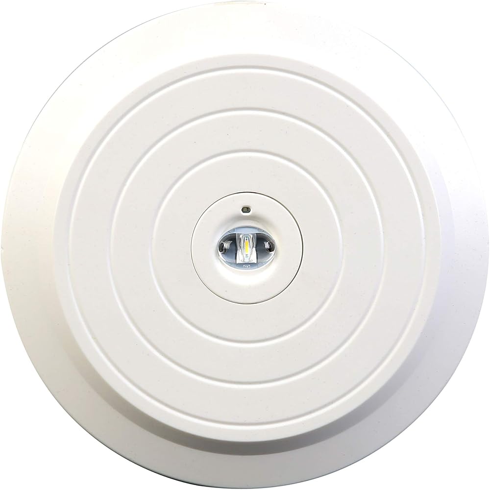 Luceco Tempus Surface Emergency Downlight 1W Corridor Optic White Li-ion