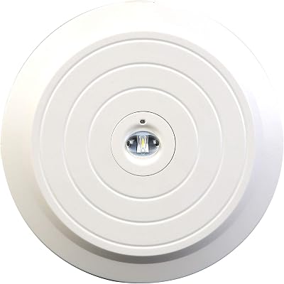 Luceco Tempus Surface Emergency Downlight 1W Corridor Optic White Li-ion