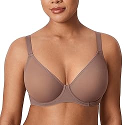 DELIMIRA Women's Cosnufy Sheer Mesh Bra Full