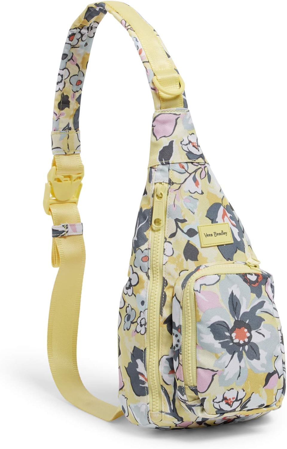 Vera Bradley Women's Recycled Lighten Up Reactive Mini Sling Backpack Bookbag, Itsy Ditsy Floral, One Size: Clothing