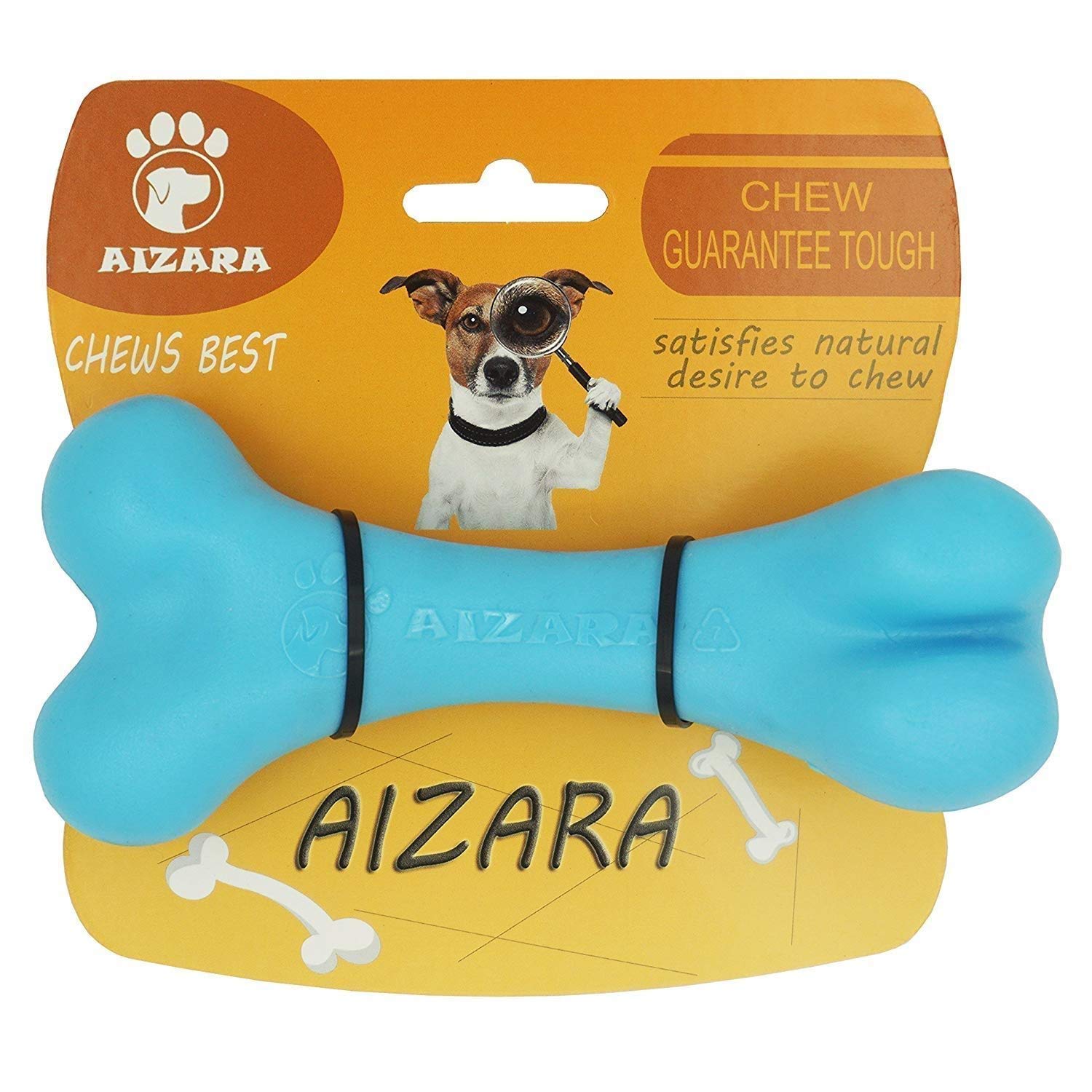 Aizara Dog Chew Toys for Aggressive Chewers, Tough Indestructible Dog Toys for Large Dogs, Durable Nylon Puppy Bone Toys for Training Keeping Pets Fit