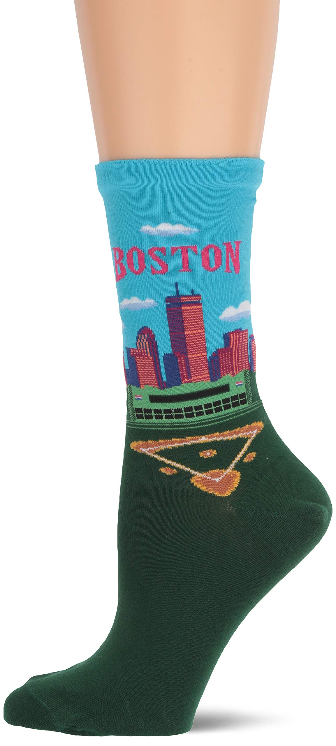 Hot SoxWomen's Fun USA Travel & Cities Crew Socks-1 Pair Pack-Cool & Artistic Gifts