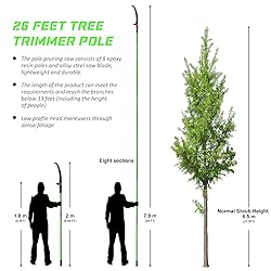 Pole Saw Tree Trimming Long-handle - 26.5Feet Manua