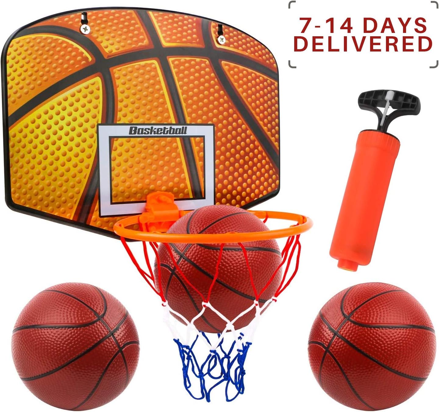 Basketball Hoop Toy Set with 3 Balls,Basketball Game Over