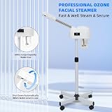 HeavenBird Professional Facial Steamer LCD Screen Timer Height Adjustable White view 3