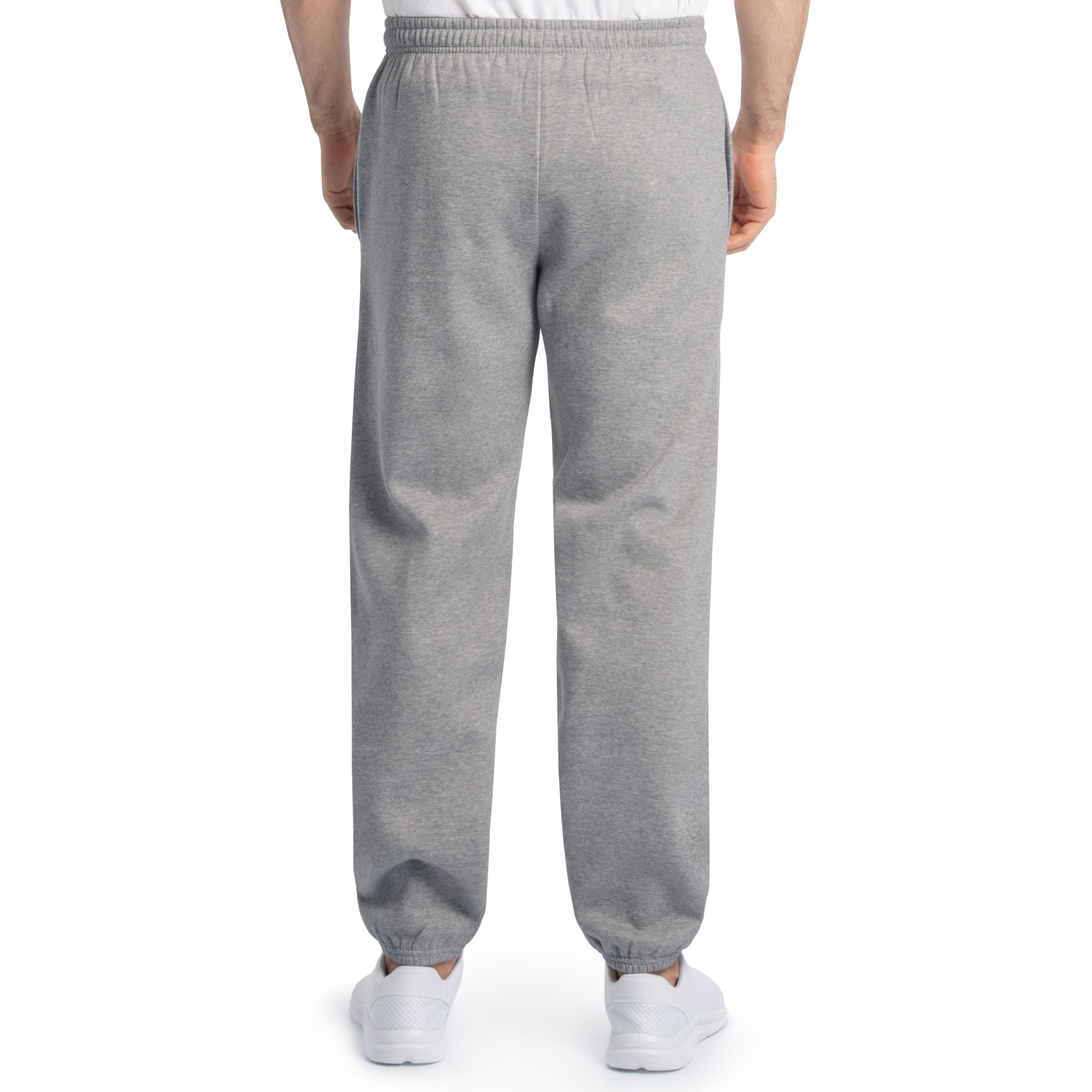 Fruit of the Loom Eversoft Fleece Elastic Bottom Sweatpants with Pockets, Relaxed Fit, Moisture Wicking, Breathable