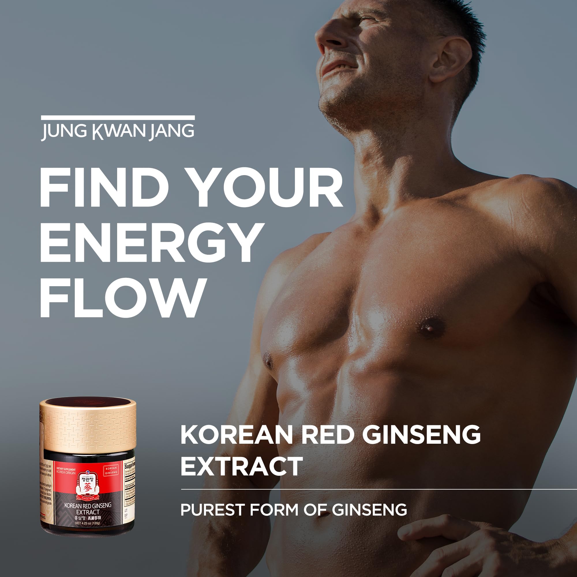 JungKwanJang Korean Red Panax Ginseng Extract Extra Strength, Energy Boost, Performance, Boost Immune System, Stamina, Blood Circulation and Mental Health Support, Memory, Productivity - 240g