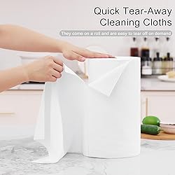 Homaxy Microfiber Cleaning Cloth Roll, 75 Pack
