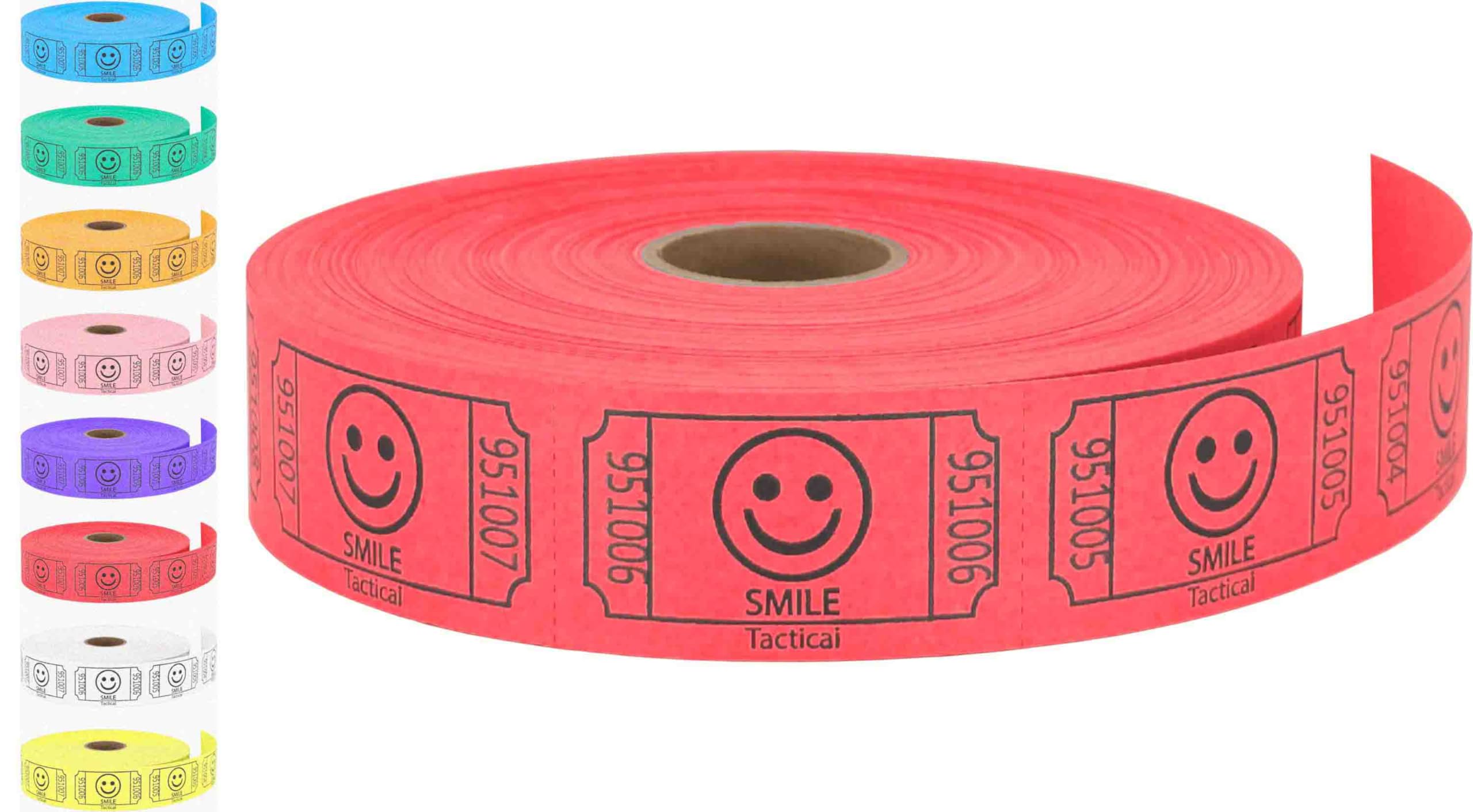 Tacticai 500 Raffle Tickets, Smile, Red
